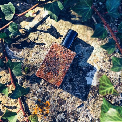 Artisan hand-painted perfume bottle Memories